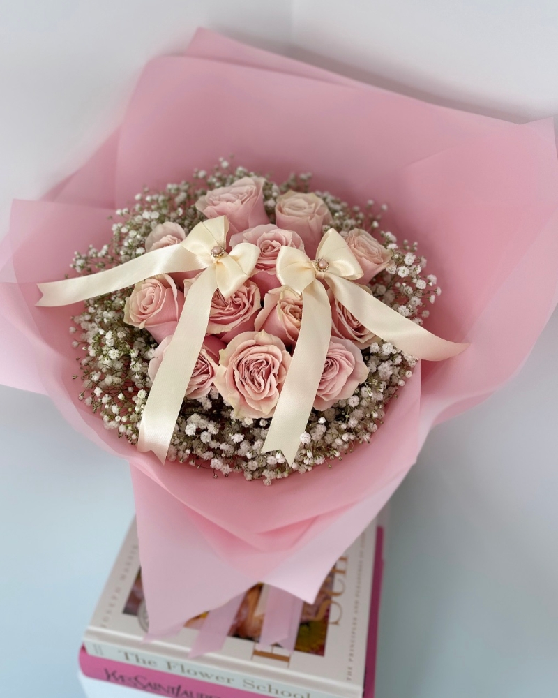 Rose Gypsophila Bouquet