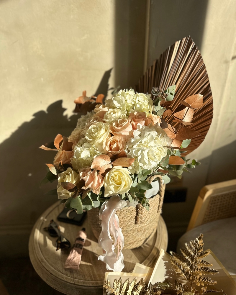 Luxe Fresh Flower Basket