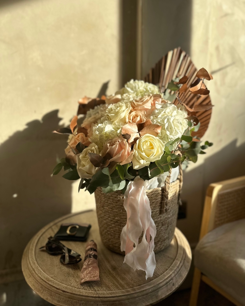 Luxe Fresh Flower Basket