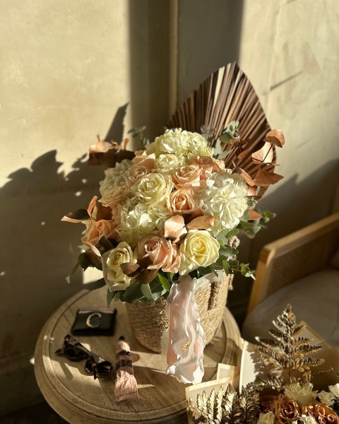 Luxe Fresh Flower Basket