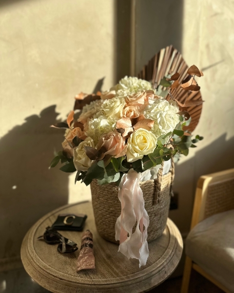 Luxe Fresh Flower Basket