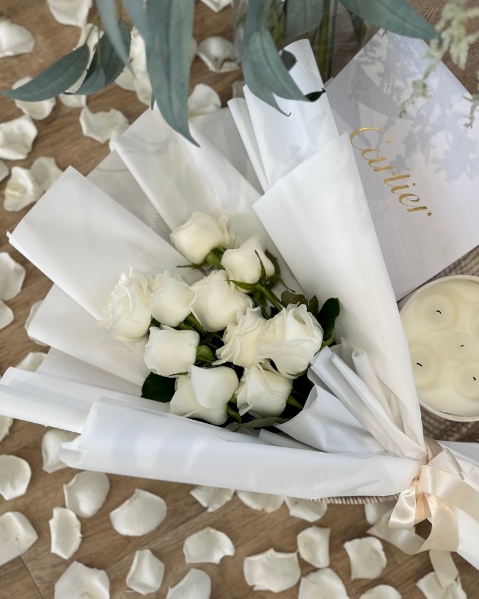 White Rose Bouquet