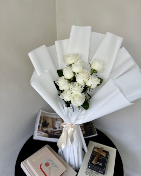 White Rose Bouquet
